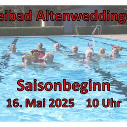 Schwimmbad Altenweddingen Saisonbeginn