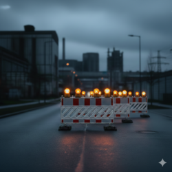 Strassensperrung im Bereich der Gemeinde Sülzetal