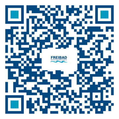 QR Code zum Whats App Kanal des Freibades Altenweddingen